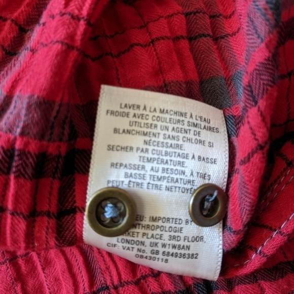 Anthropologie holding horses half penny plaid tunic - Picture 10 of 11